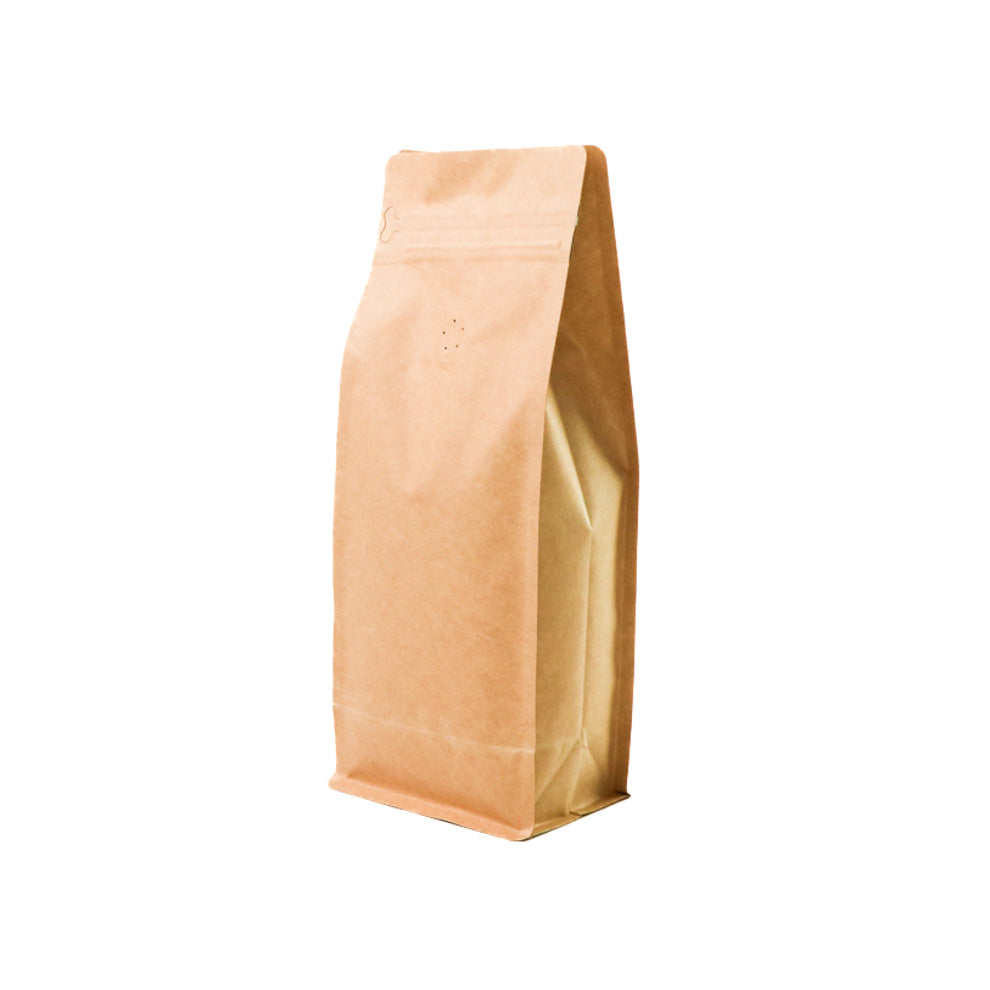 【フラットボトム袋】500g|110x280x80mm ブラウンクラフトペーパー