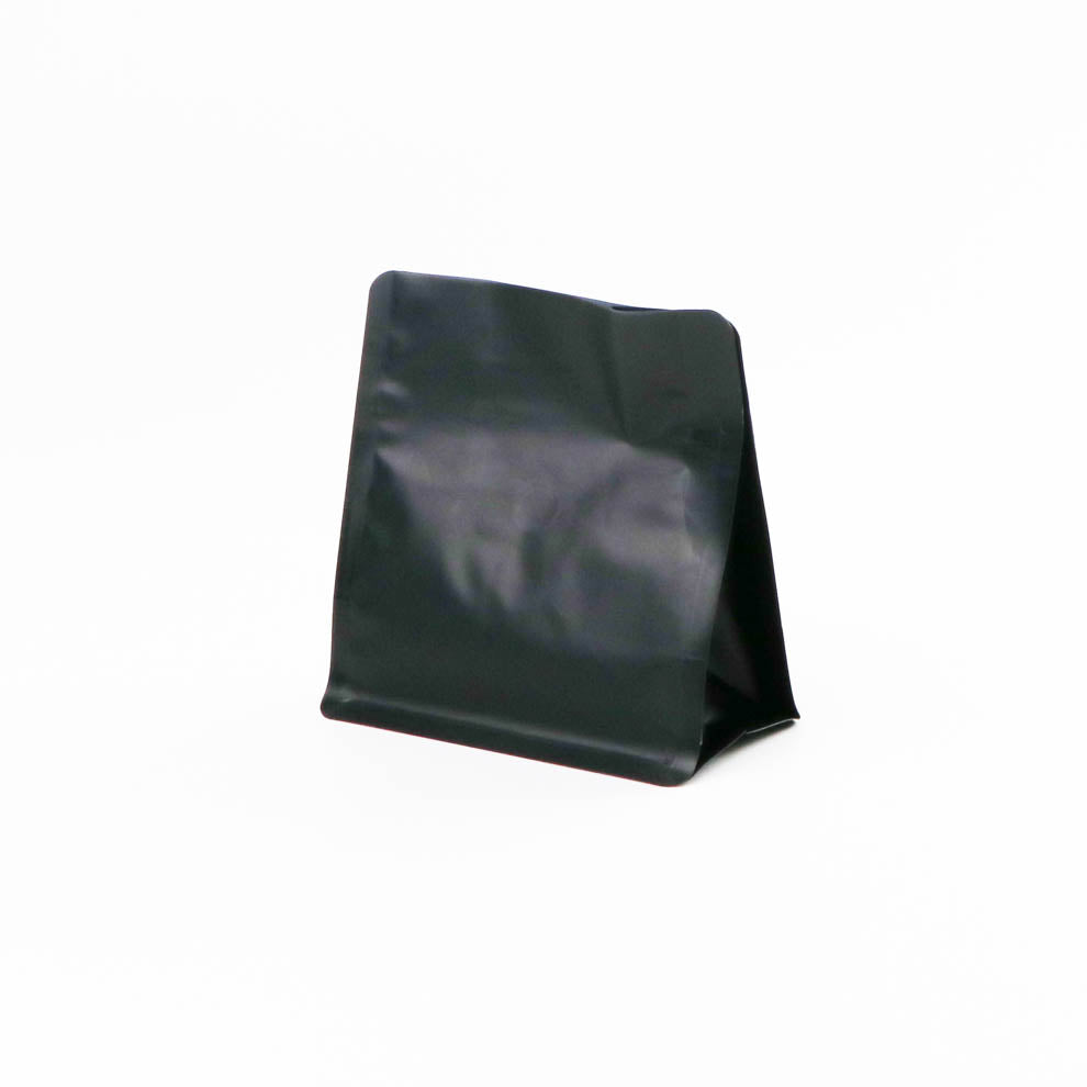 【フラットボトム袋】100g|130x140x80mm マットブラック