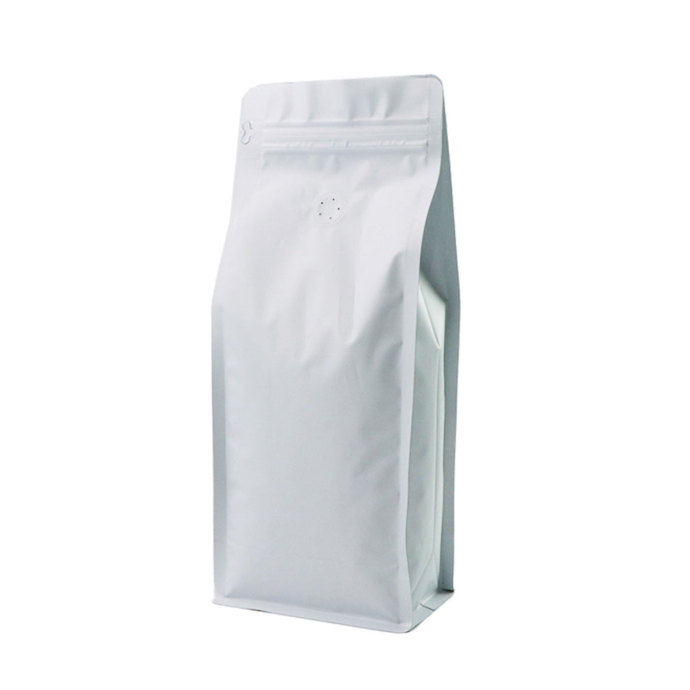 【フラットボトム袋】1000g|140x345x95mm マットホワイト