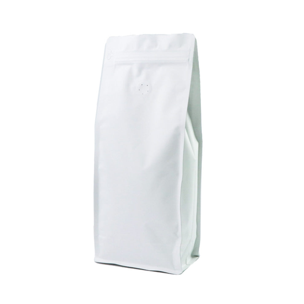 【フラットボトム袋】1000g|140x345x95mm ホワイトクラフトペーパー