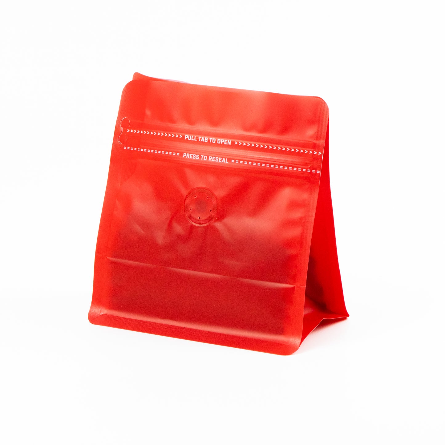 【フラットボトム袋】100g｜130x140x80mm マットレッド