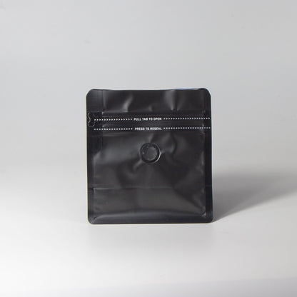 【フラットボトム袋】100g｜130x140x80mm マットブラック