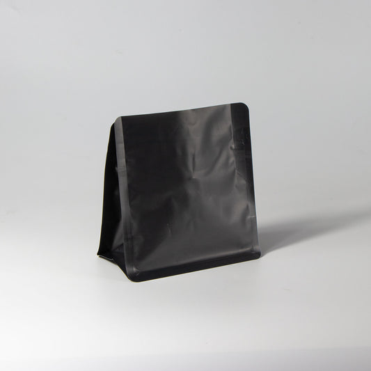 【フラットボトム袋】100g｜130x140x80mm マットブラック