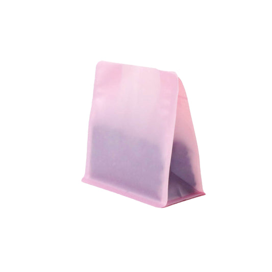 【フラットボトム袋】200g｜150x160x80mm マットピンク