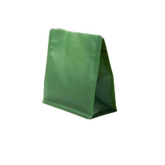 【フラットボトム袋】200g｜150x160x80mm マットオリーブグリーン