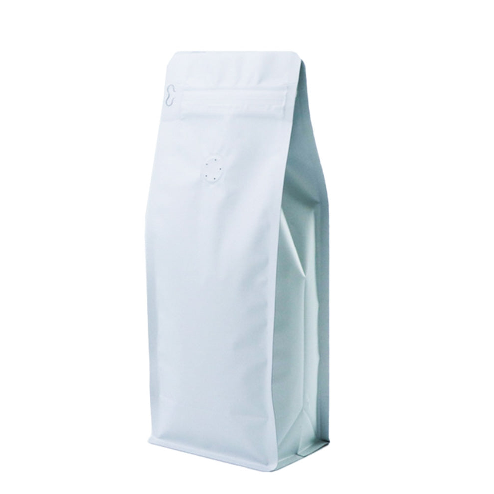 【フラットボトム袋】500g｜110x280x80mm マットホワイト