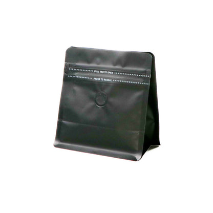 【フラットボトム袋】100g｜130x140x80mm マットブラック