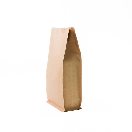 【フラットボトム袋】500g｜135x265x75mm ブラウンクラフトペーパー