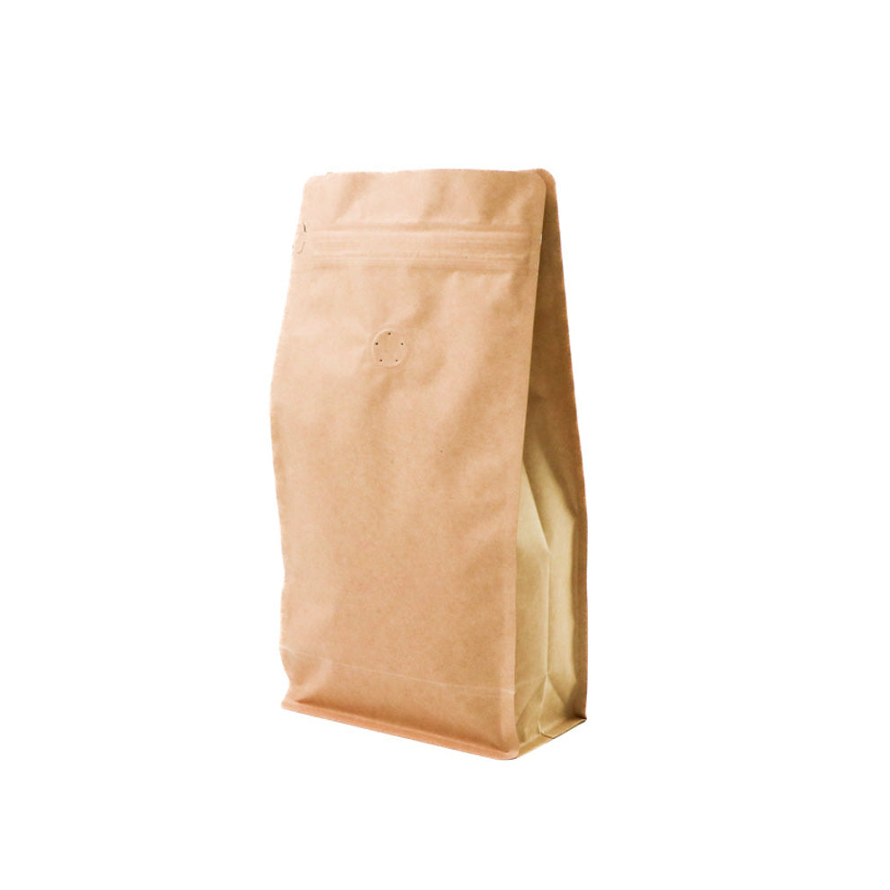 【フラットボトム袋】500g｜135x265x75mm ブラウンクラフトペーパー