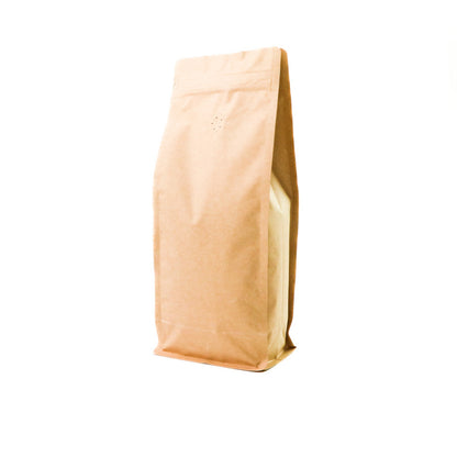 【フラットボトム袋】1000g｜140x345x95mm ブラウンクラフトペーパー