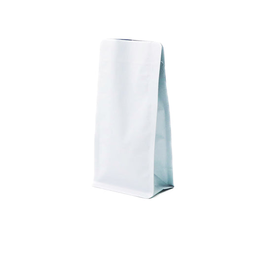 【フラットボトム袋】100g｜90x185x60mm マットホワイト