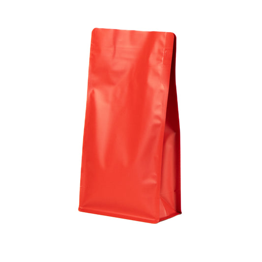 【フラットボトム袋】500g｜135x265x75mm マットレッド