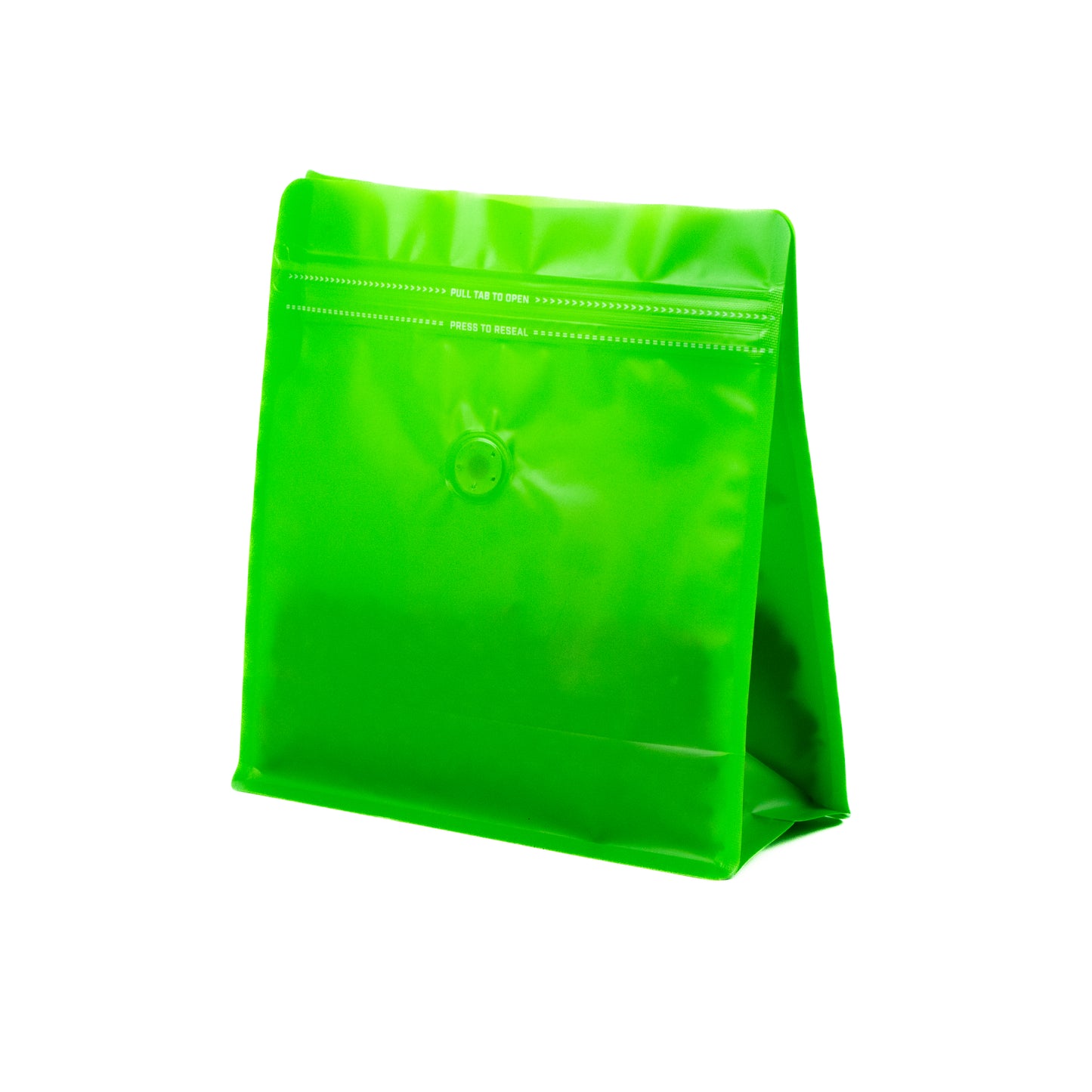 【フラットボトム袋】500g｜190x200x80mm マットライトグリーン