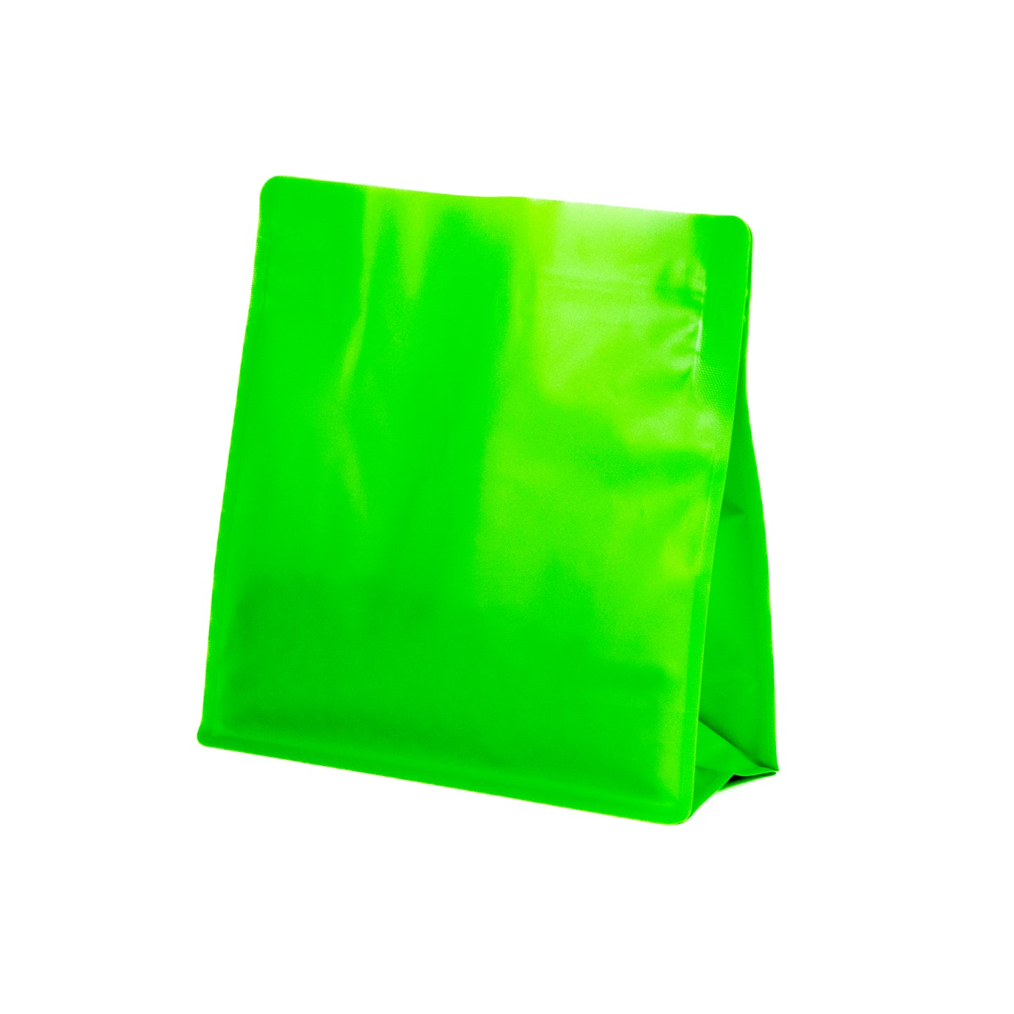 【フラットボトム袋】500g｜190x200x80mm マットライトグリーン