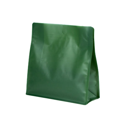 【フラットボトム袋】500g｜190x200x80mm マットオリーブグリーン