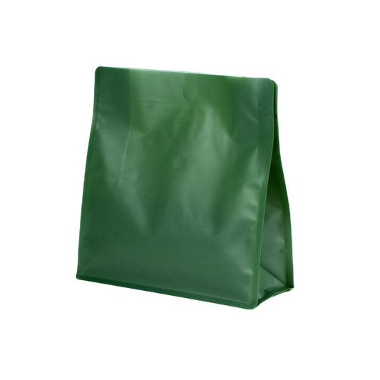 【フラットボトム袋】500g｜190x200x80mm マットオリーブグリーン