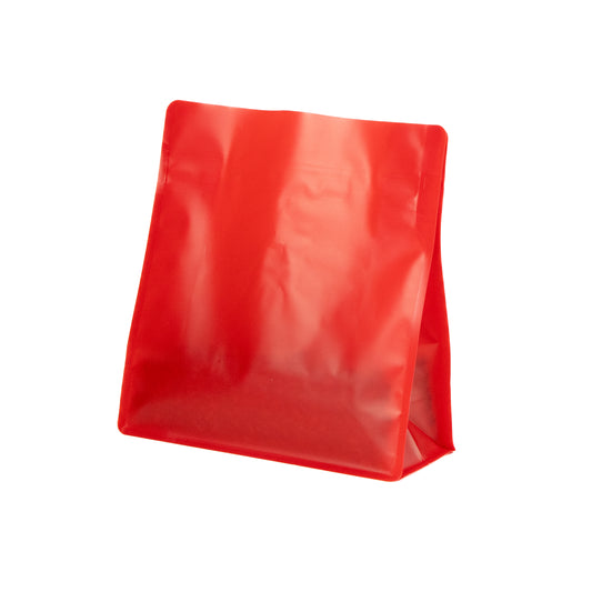 【フラットボトム袋】500g｜190x200x80mm マットレッド