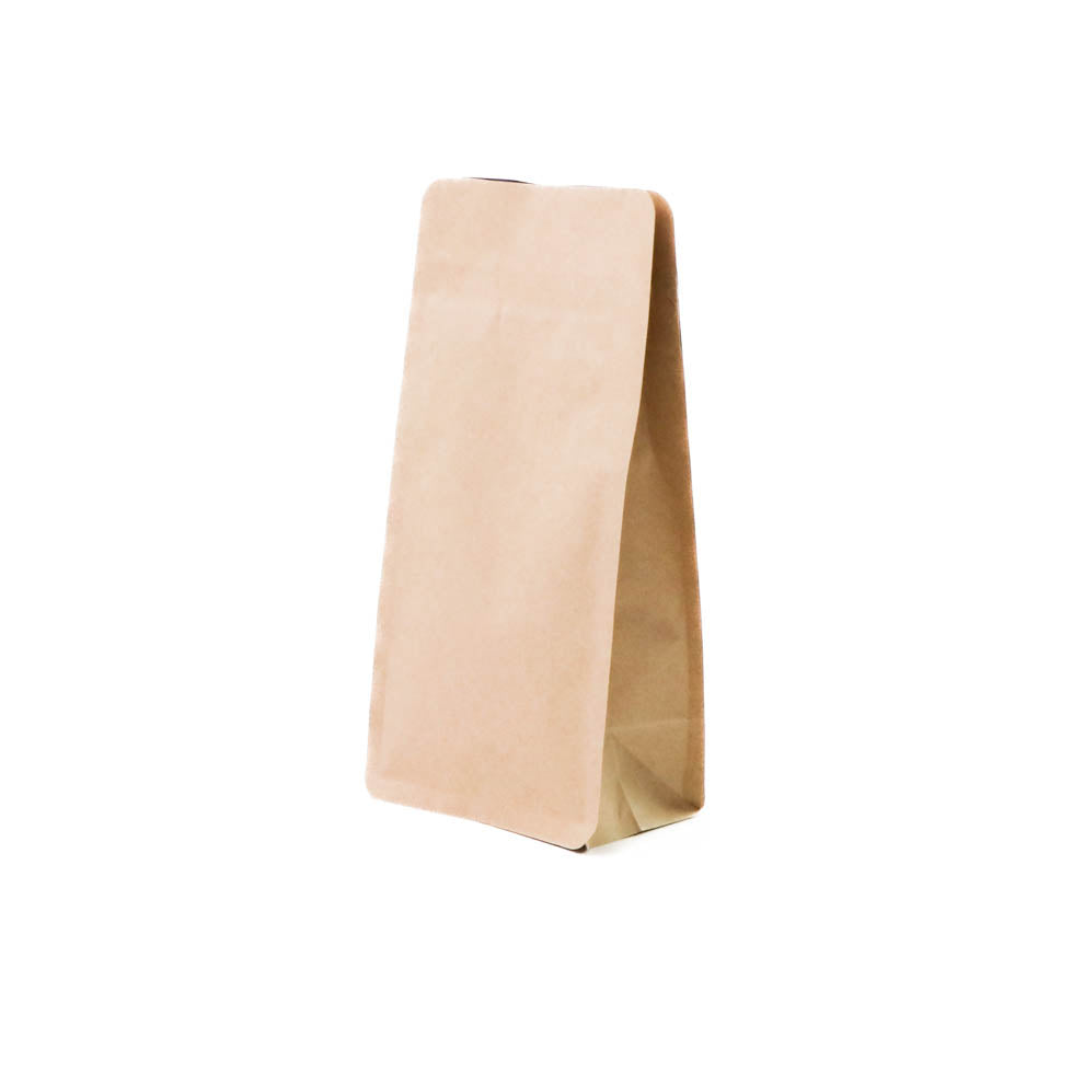 【フラットボトム袋】100g｜90x185x60mm ブラウンクラフトペーパー