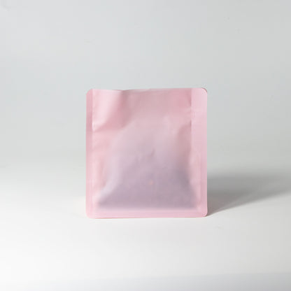 【フラットボトム袋】100g｜130x140x80mm マットピンク