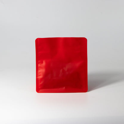 【フラットボトム袋】100g｜130x140x80mm マットレッド