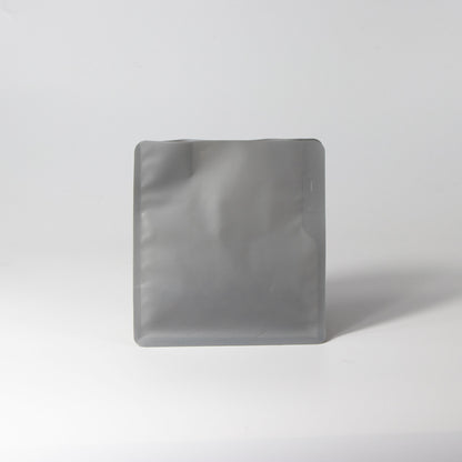 【フラットボトム袋】100g｜130x140x80mm マットグレー