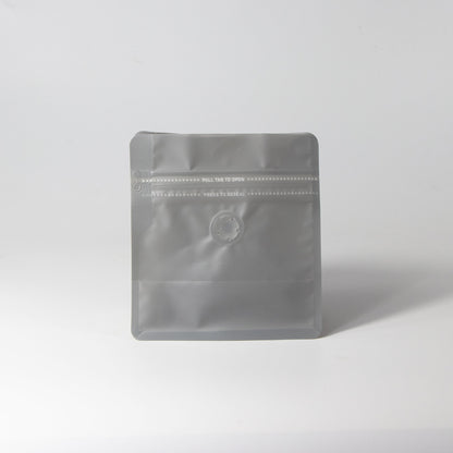 【フラットボトム袋】100g｜130x140x80mm マットグレー