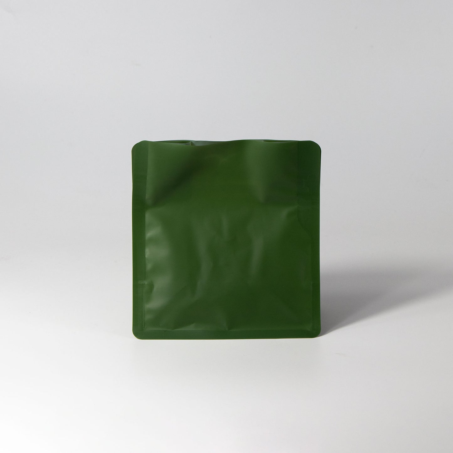 【フラットボトム袋】100g｜130x140x80mm マットオリーブグリーン