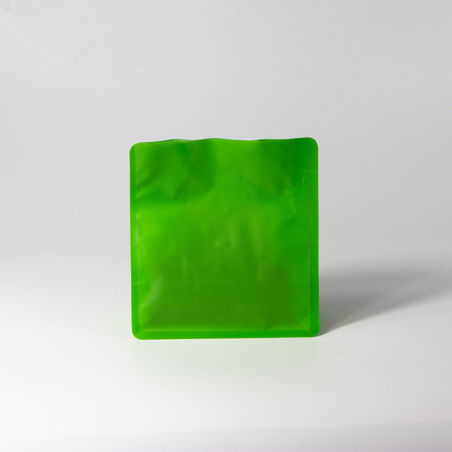 【フラットボトム袋】100g｜130x140x80mm マットライトグリーン
