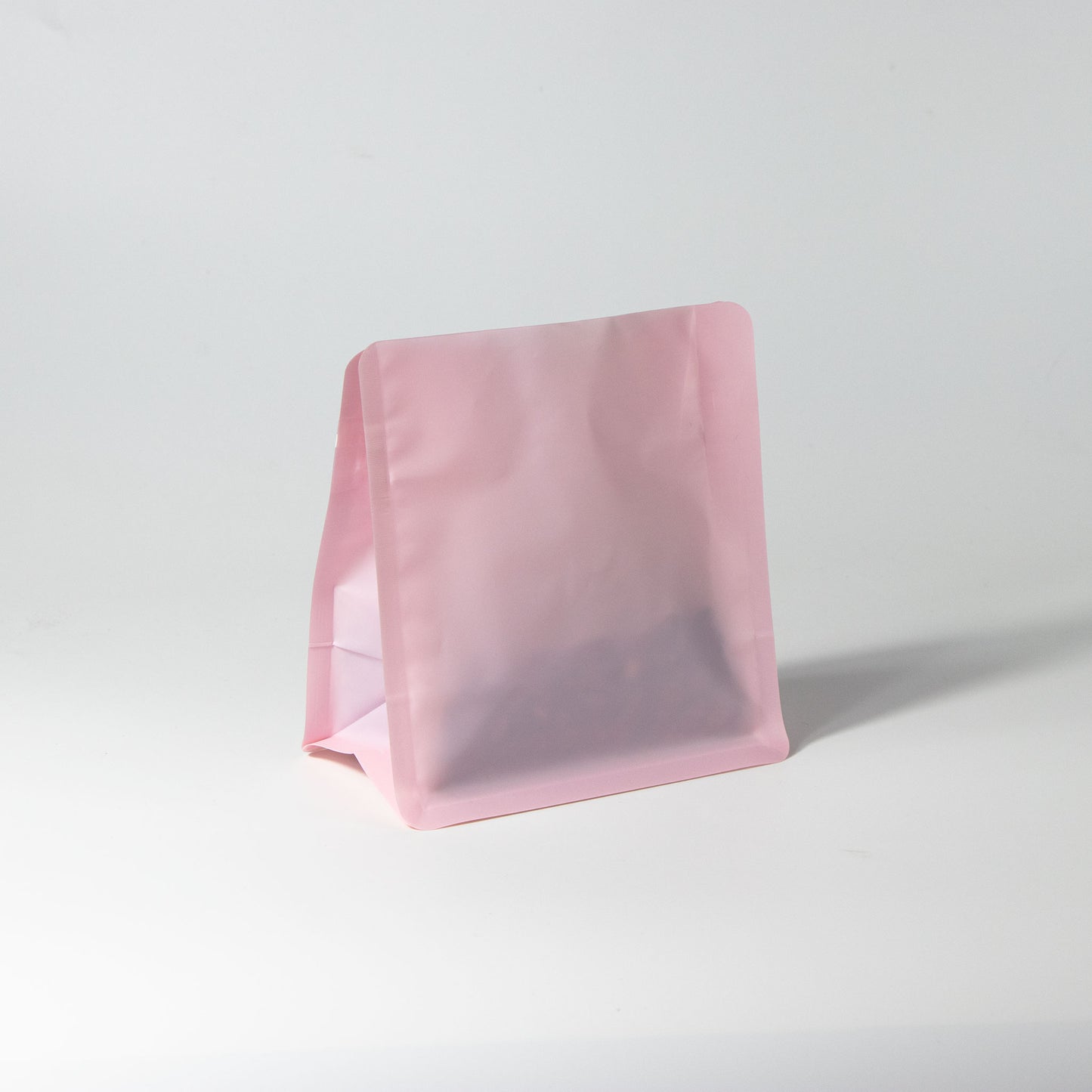 【フラットボトム袋】100g｜130x140x80mm マットピンク