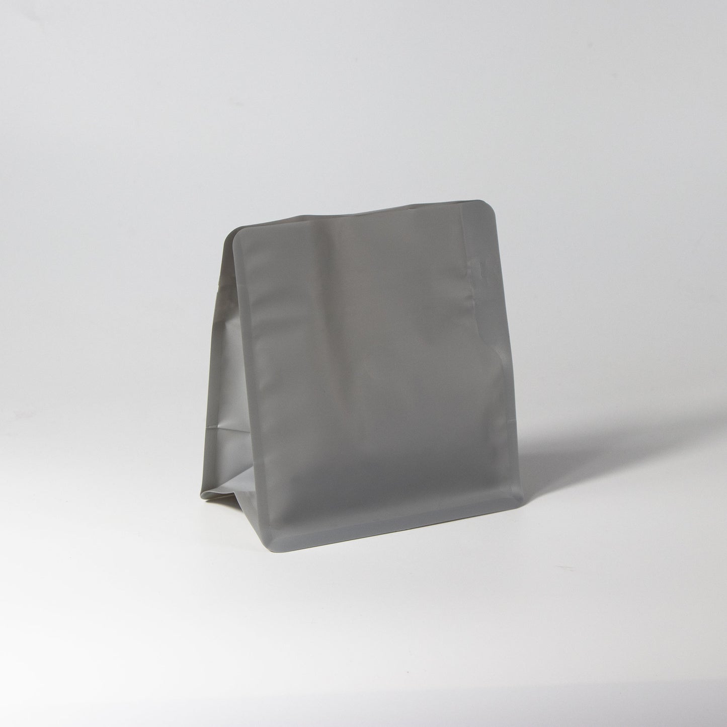 【フラットボトム袋】100g｜130x140x80mm マットグレー
