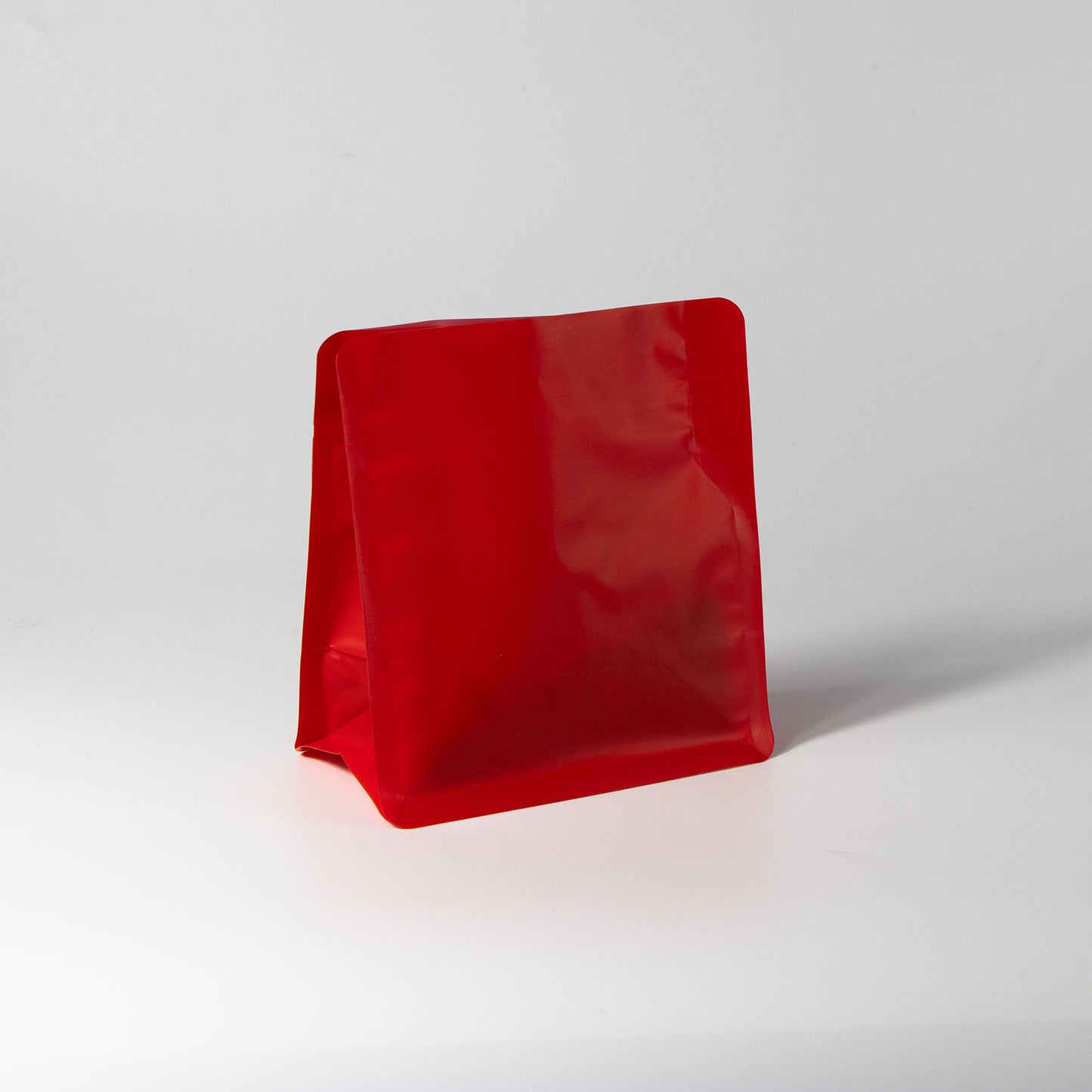 【フラットボトム袋】100g｜130x140x80mm マットレッド