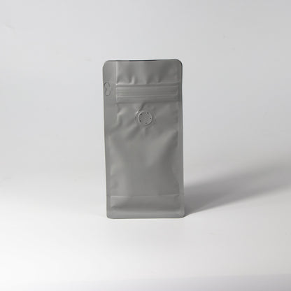 【フラットボトム袋】100g｜90x185x60mm マットグレー