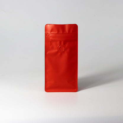【フラットボトム袋】100g｜90x185x60mm マットレッド