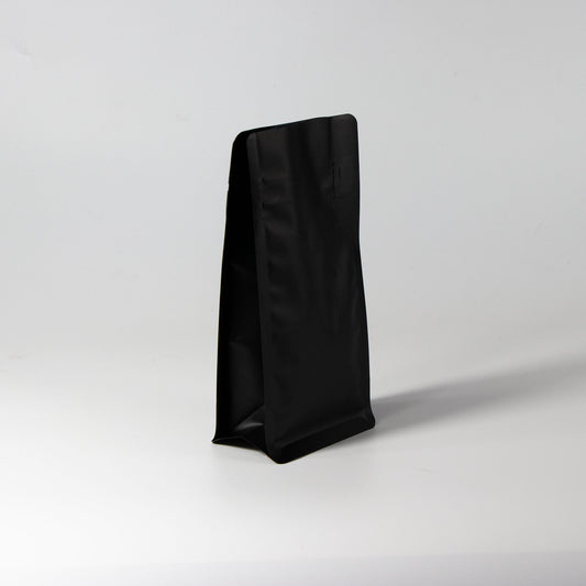 【フラットボトム袋】100g｜90x185x60mm マットブラック
