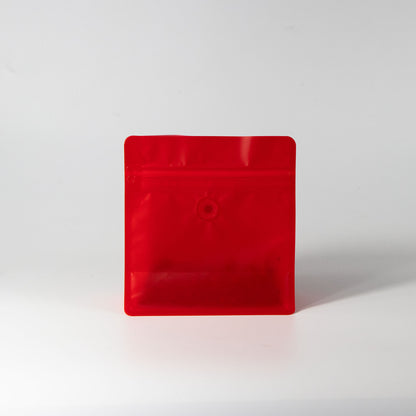 【フラットボトム袋】200g｜150x160x80mm マットレッド