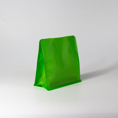 【フラットボトム袋】200g｜150x160x80mm マットライトグリーン