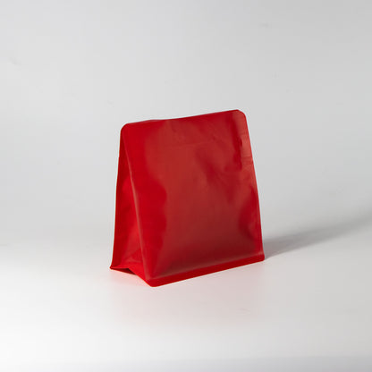 【フラットボトム袋】200g｜150x160x80mm マットレッド