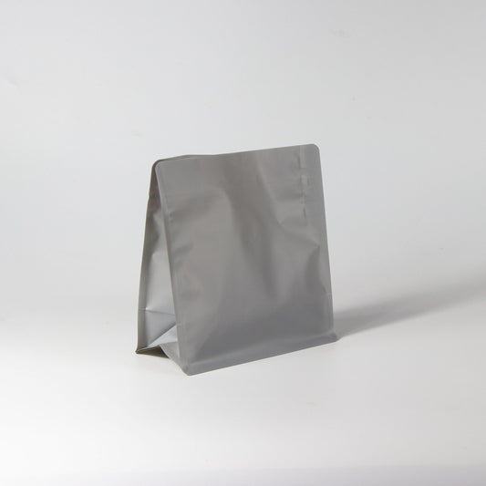 【フラットボトム袋】200g｜150x160x80mm マットグレー