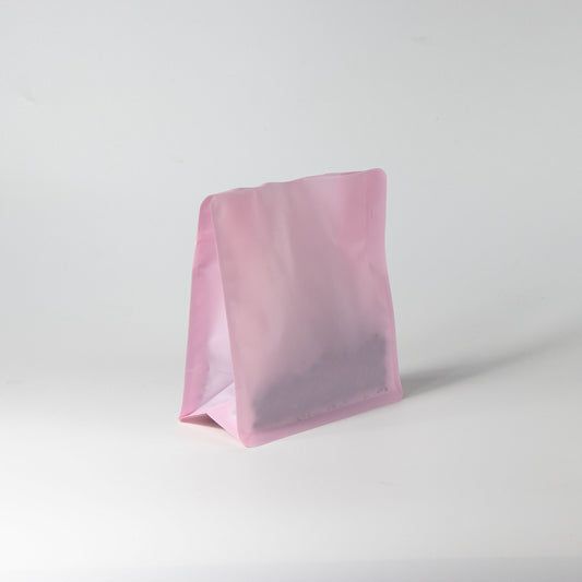 【フラットボトム袋】200g｜150x160x80mm マットピンク