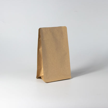 【フラットボトム袋】200g｜110x190x80mm ブラウンクラフトペーパー