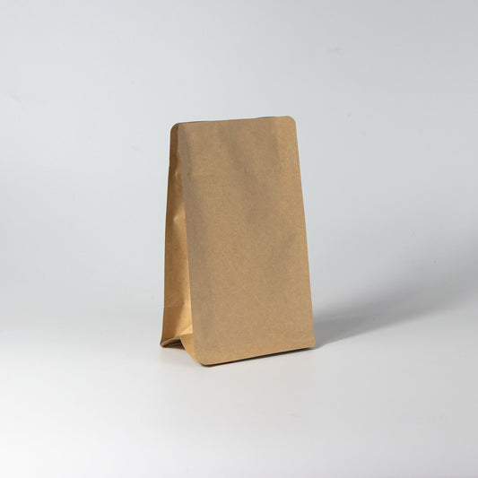 【フラットボトム袋】200g｜110x190x80mm ブラウンクラフトペーパー