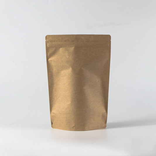 【スタンドパック袋】500g｜190x275x100mm ブラウンクラフトペーパー