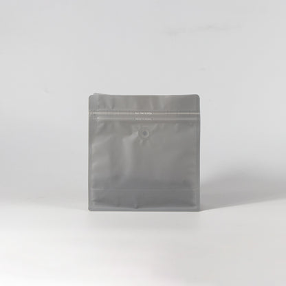 【フラットボトム袋】500g｜190x200x80mm マットグレー