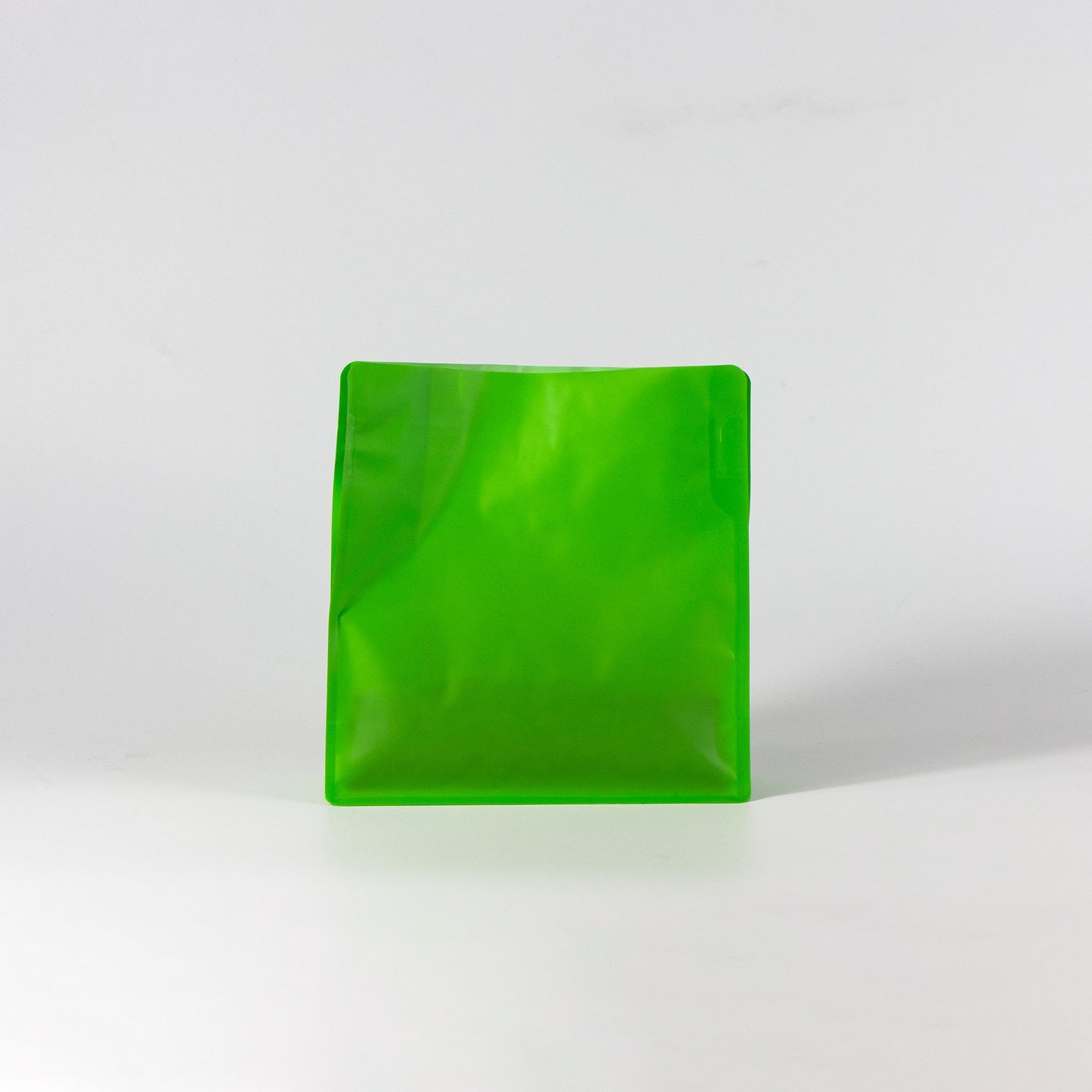 【フラットボトム袋】500g｜190x200x80mm マットライトグリーン