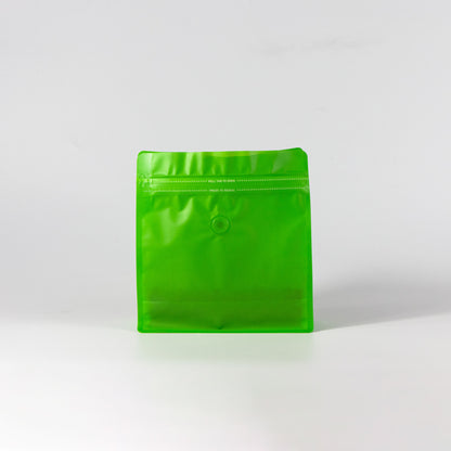 【フラットボトム袋】500g｜190x200x80mm マットライトグリーン
