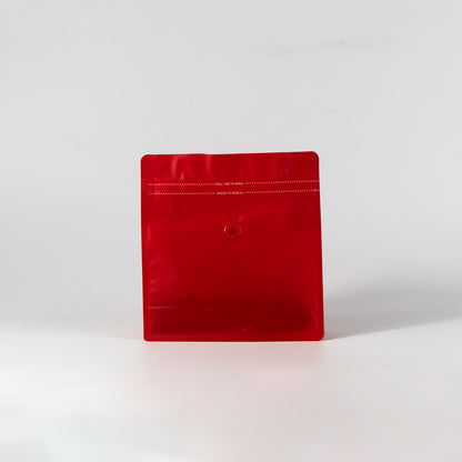 【フラットボトム袋】500g｜190x200x80mm マットレッド