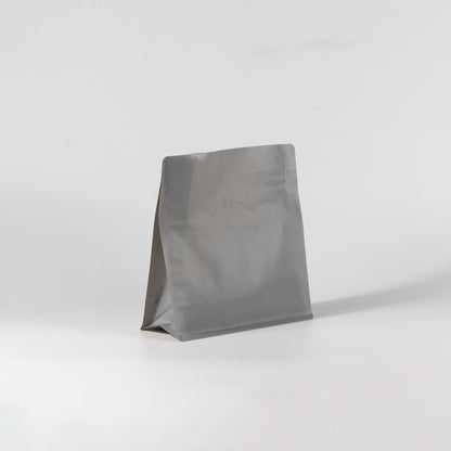 【フラットボトム袋】500g｜190x200x80mm マットグレー