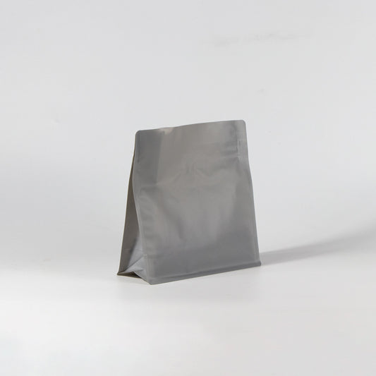 【フラットボトム袋】500g｜190x200x80mm マットグレー