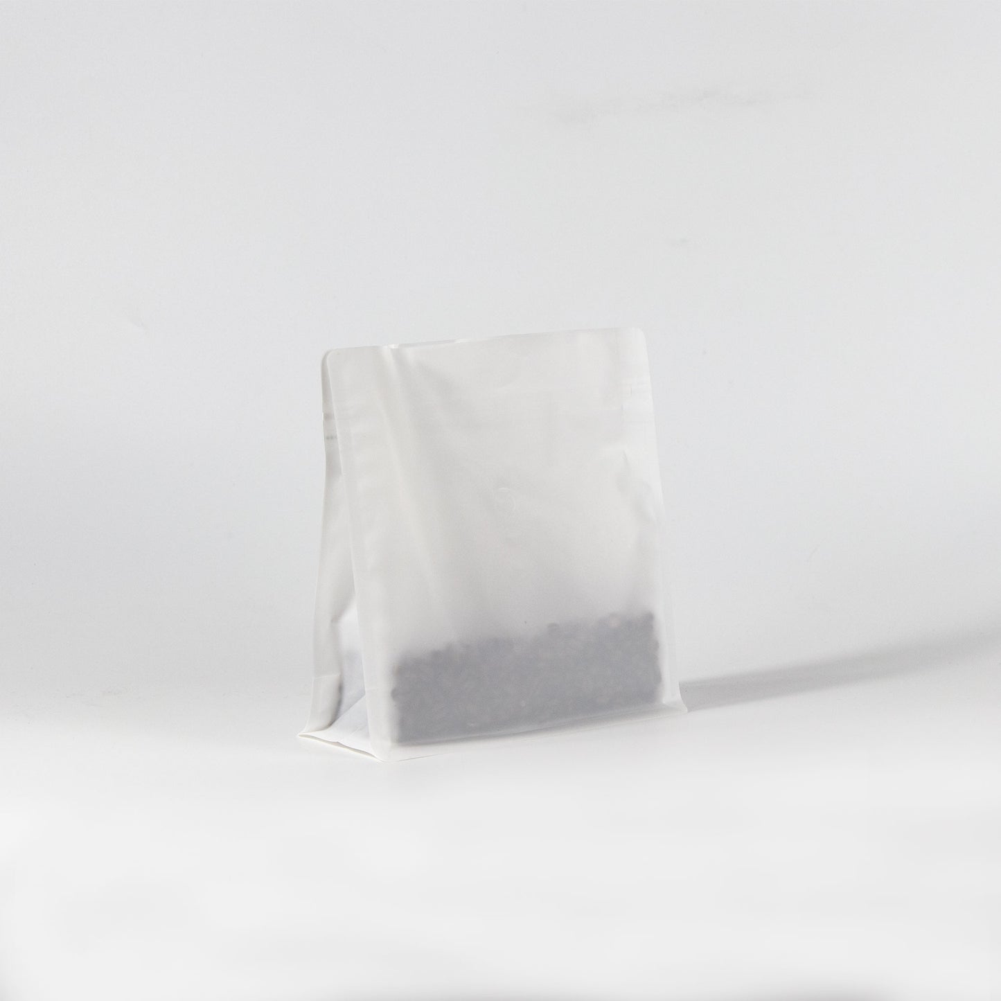 【フラットボトム袋】500g｜190x200x80mm マットホワイト