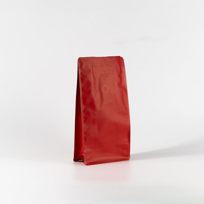 【フラットボトム袋】500g｜135x265x75mm マットレッド